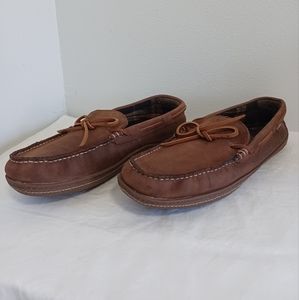 L.L.BEAN Men's slippers brown slip-on size 11